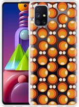 Hoesje Geschikt voor Samsung Galaxy M51 70s Oranje