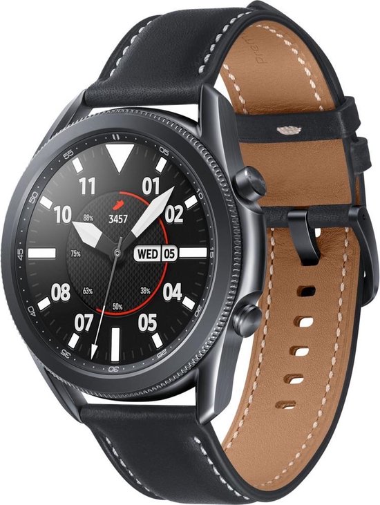 Samsung Galaxy Watch3 - 3,56 cm (1.4") - Super AMOLED - Zwart - GPS