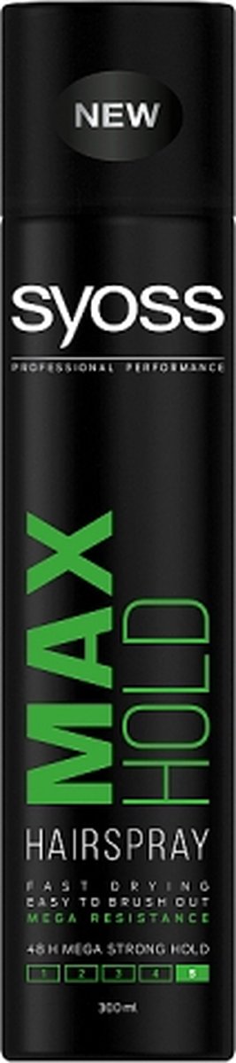 Syoss - Max Hold Hairspray Spray Hairspray Mega Strong 300Ml