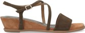 Unisa Bakiosin Sandalen - Met Sleehak - Dames - Groen - Maat 36