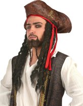 NINGBO PARTY SUPPLIES - Piraten hoed met haren voor tieners - Hoeden > Overige