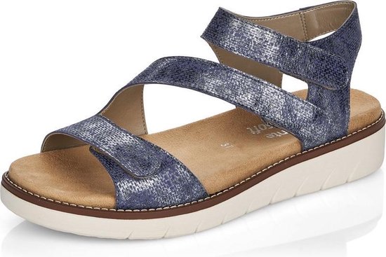 Rieker - Dames schoenen - D2050-14 - blauw - maat 39 | bol.com