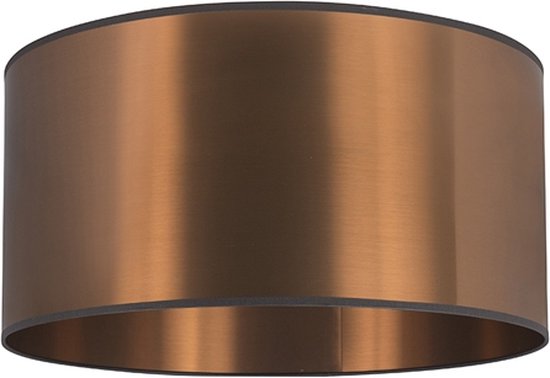 Soeverein Nieuwe aankomst Wiskundige QAZQA cilinder kunststof - Moderne Lampenkap - 1 lichts - Ø 500 mm - Koper  - | bol.com