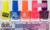 Create It! Nagellakset Neon Meisjes 8 Ml 5-delig