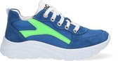 Braqeez 421308-523 Jongens Lage Sneakers - Blauw - Suède - Veters