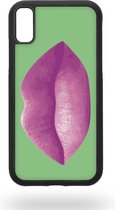 Pink juicy lips Telefoonhoesje - Apple iPhone XR