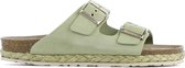 Capobella Vrouwen Suède    Slippers /  Slides - C1006 - Groen - Maat 39