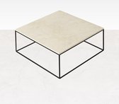 Marmeren Salontafel Vierkant - Crema Marfil Beige - 100 x 100 cm  - Gepolijst