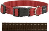 Rogz for dogs snake halsband choco - 16 mmx26-40 cm - 1 stuks