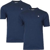 Donnay T-shirt - 2 Pack - Sportshirt - Heren - Maat XL - Donker blauw