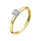 ZINZI ring ZGR150 - Goud 14k - Zirkonia