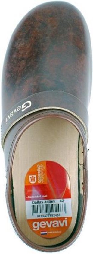 Gevavi Dallas Black Clogs Chaussures fermées PU Unisexe