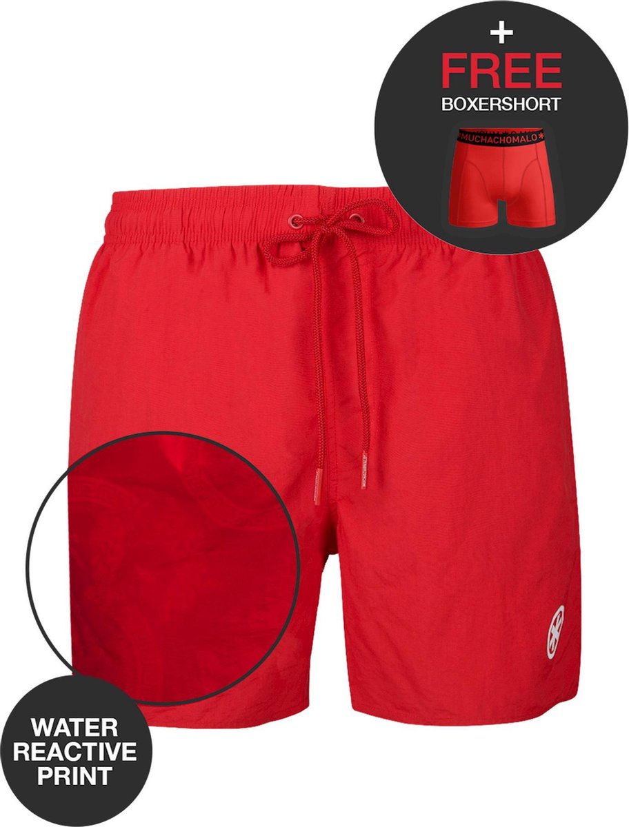 Muchachomalo water react rits zwemshort rood - 3XL