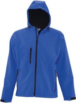 SOLS Heren Replay Hooded Soft Shell Jacket (ademend, winddicht en waterbestendig) (Koningsblauw)