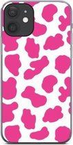 ShieldCase Holy Cow geschikt voor Apple iPhone 12 / 12 Pro - 6.1 inch hoesje - roze/wit
