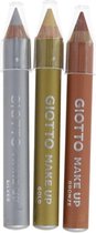 Giotto Schminkpotloden Make-up 2 Gram Wax Metallic 3 Stuks