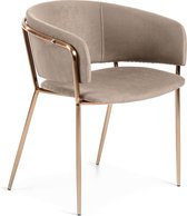 Kave Home - Fauteuil Runnie taupe