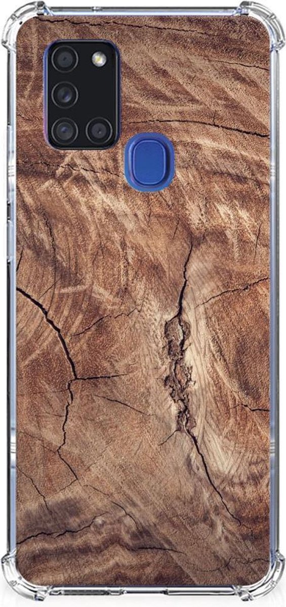 Samsung Galaxy A21s Stevig Telefoonhoesje Tree Trunk