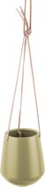 Present Time Hangende plantenpot Skittle - Mat Olijfgroen - 66x13,5x15cm