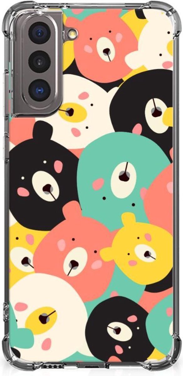 Samsung Galaxy S21 Stevig Bumper Hoesje Bears