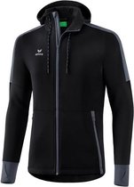 Erima Softshell Jack Kind Zwart-Slate-Grijs Maat 140