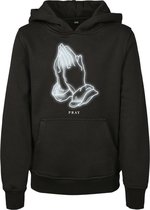 Mister Tee Kinder hoodie/trui -Kids 146- Pray Glow Zwart