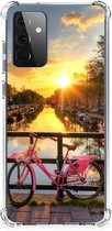 Back Case TPU Siliconen Hoesje Samsung Galaxy A72 4G/5G Telefoon Hoesje met doorzichtige rand Amsterdamse Grachten