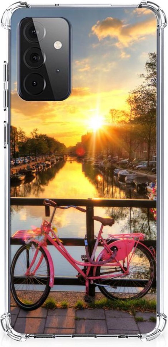 Samsung Galaxy A72 4G/5G Telefoonhoesje met valbescherming Amsterdamse Grachten