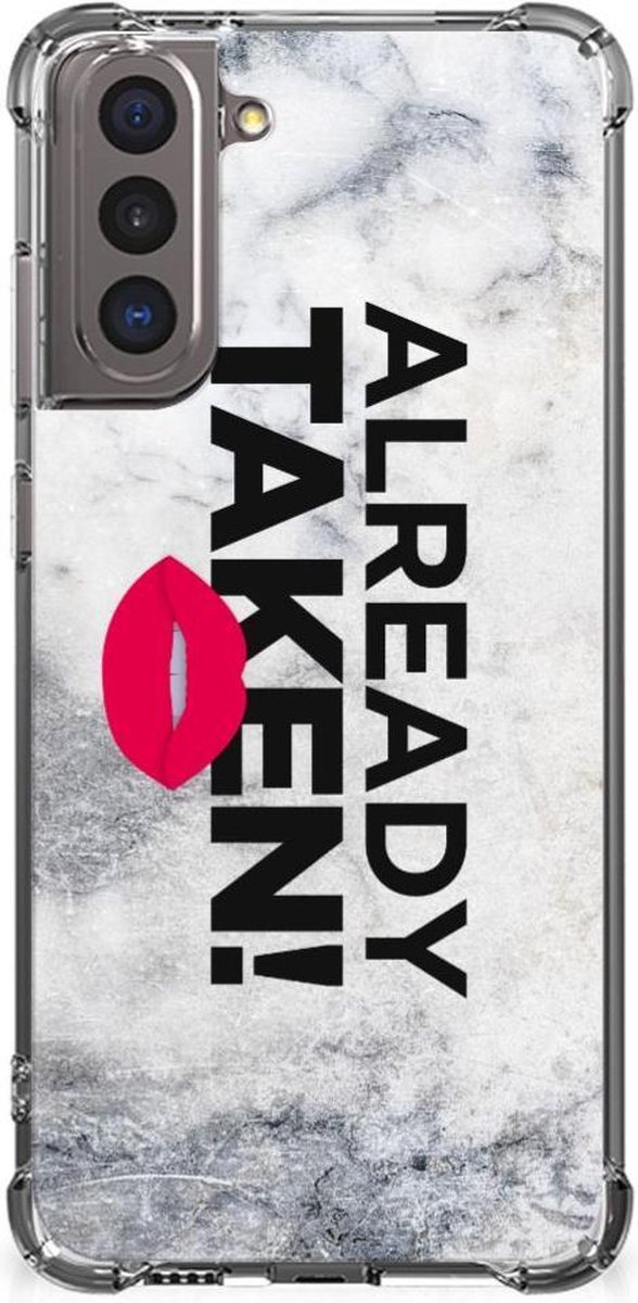 Samsung Galaxy S21 Telefoonhoesje met tekst Already Taken White