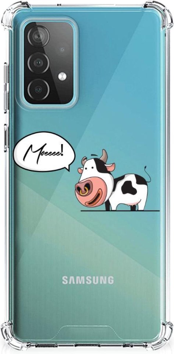 Samsung Galaxy A52 4G/5G Stevig Bumper Hoesje Cheeky Cow