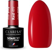 Claresa UV/LED Gellak Rood #419 - 5ml.