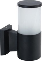 LED Tuinverlichting - Buitenlamp - Kavy 2 - Wand - Aluminium Mat Zwart - E27 - Rond