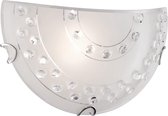 LED Wandlamp - Wandverlichting - Torna Crasto - E27 Fitting - Rond - Mat Wit - Aluminium