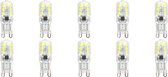 LED Lamp 10 Pack - Igia Yvona - G9 Fitting - 2.5W - Helder/Koud Wit 6500K - Mat Wit - Kunststof