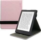 kwmobile hoes geschikt voor Kobo Aura H2O Edition 2 - e-reader beschermhoes met handgreep - roségoud