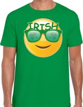 Irish emoticon / St. Patricks day t-shirt / kostuum groen heren M