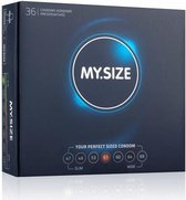 MY.SIZE 57 mm Condooms 36 stuks - Drogisterij - Condooms - Transparant - Discreet verpakt en bezorgd
