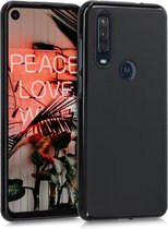 kwmobile telefoonhoesje voor Motorola One Action - Hoesje voor smartphone - Back cover in mat zwart
