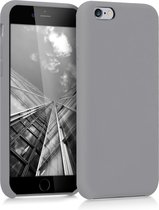 kwmobile telefoonhoesje voor Apple iPhone 6 / 6S - Hoesje met siliconen coating - Smartphone case in steengrijs