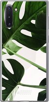 Samsung Galaxy Note 10 Hoesje Transparant TPU Case - Tropical Plants #ffffff