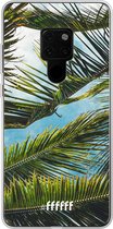 Huawei Mate 20 Hoesje Transparant TPU Case - Palms #ffffff