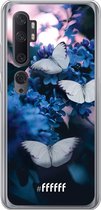 Xiaomi Mi Note 10 Hoesje Transparant TPU Case - Blooming Butterflies #ffffff