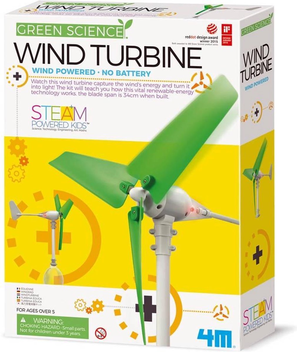 4M Kidzlabs Windturbine Bouwpakket | Bol.Com