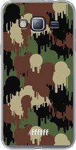 Samsung Galaxy J3 (2016) Hoesje Transparant TPU Case - Graffiti Camouflage #ffffff