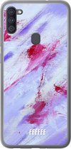 Samsung Galaxy A11 Hoesje Transparant TPU Case - Abstract Pinks #ffffff
