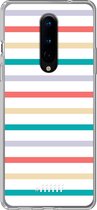 OnePlus 8 Hoesje Transparant TPU Case - Pastel Tracks #ffffff