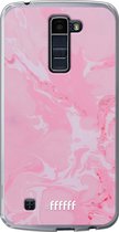 LG K10 (2016) Hoesje Transparant TPU Case - Pink Sync #ffffff