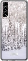 6F hoesje - geschikt voor Samsung Galaxy S21 Plus -  Transparant TPU Case - Snowy #ffffff