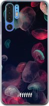 Huawei P30 Pro Hoesje Transparant TPU Case - Jellyfish Bloom #ffffff