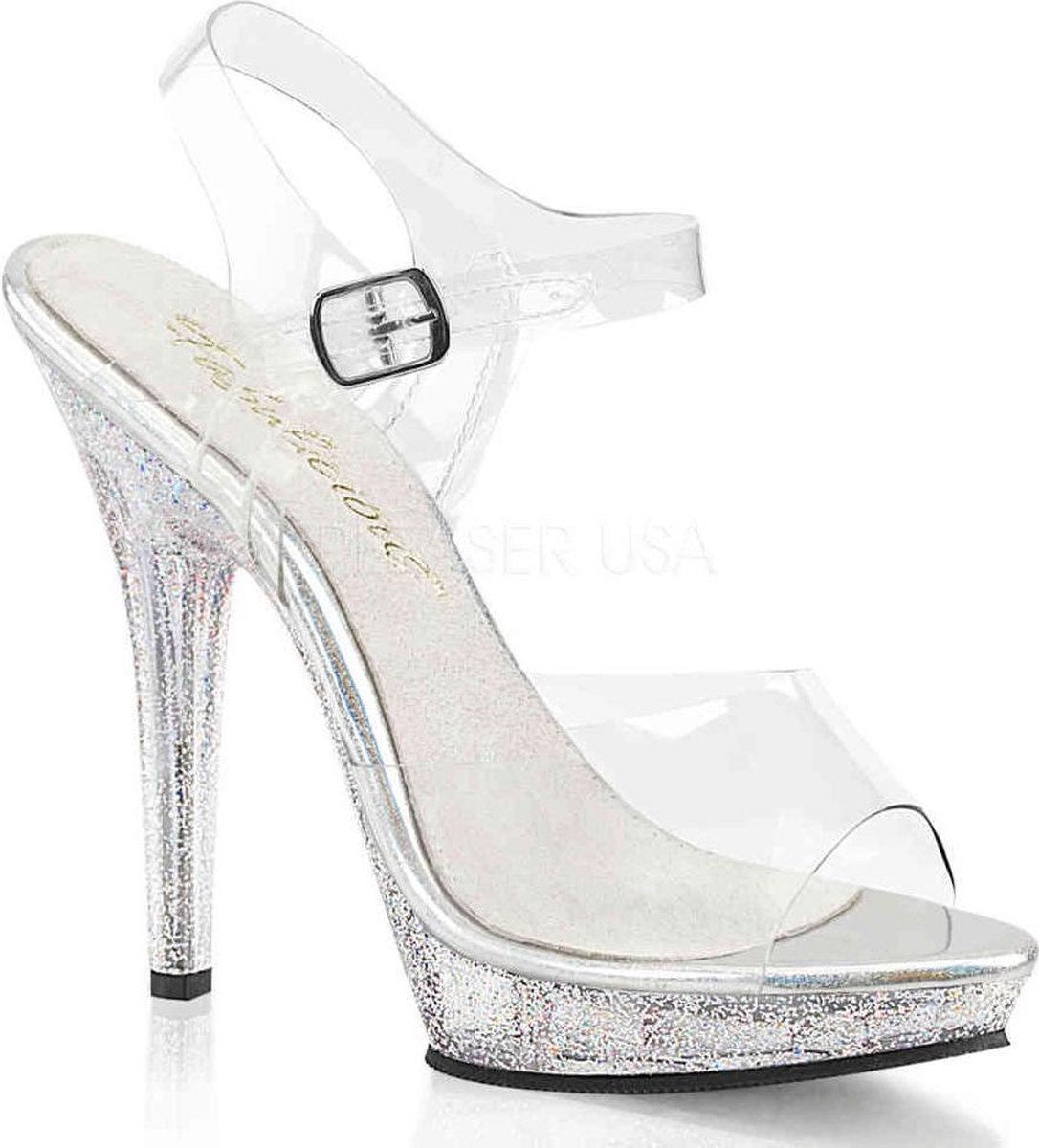 Fabulicious - LIP108MG Sandaal met enkelband - US 12 - 42 Shoes - Zwart
